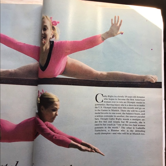 1972 Vintage Life Magazine with Olympian Gymnast Cathy Rigby - Picture 7 of 10